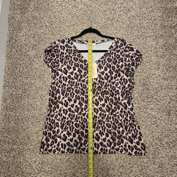 Ekouaer Cotton Leopard Print Sleeveless Pajama Sleepshirt Size Large NWT - Picture 6 of 10